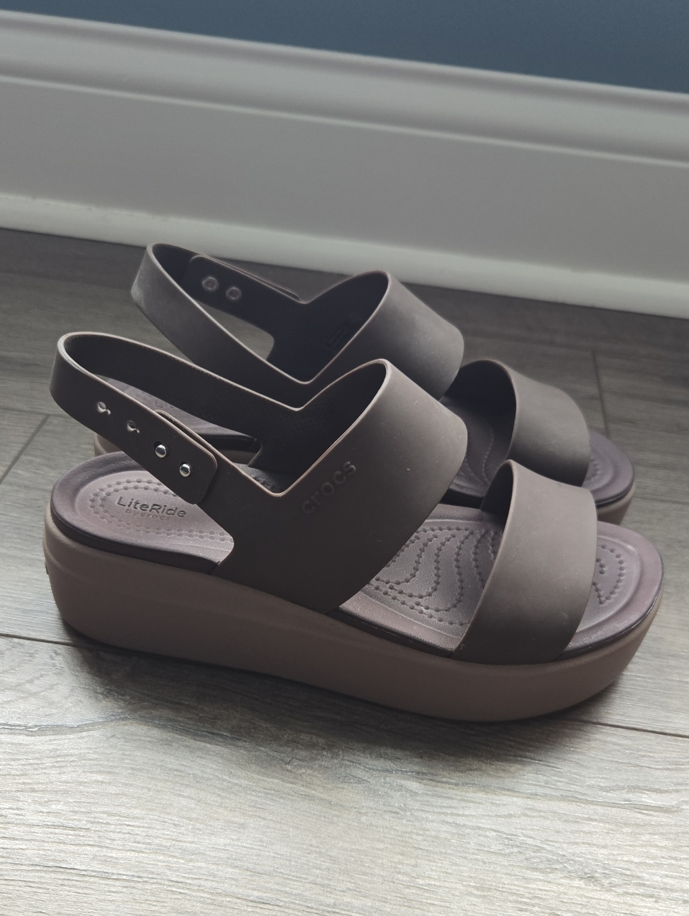 CROCS Women’s Platform Sandal in Brown
